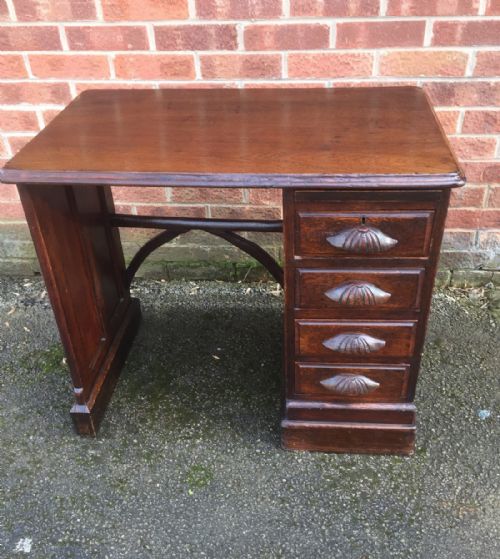 Victorian Oak Child's Desk Lovely Patina