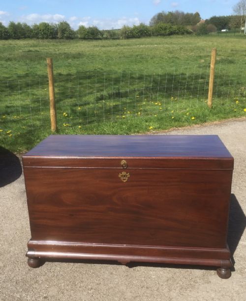 Georgian Cuban Mahogany Chest on Stand