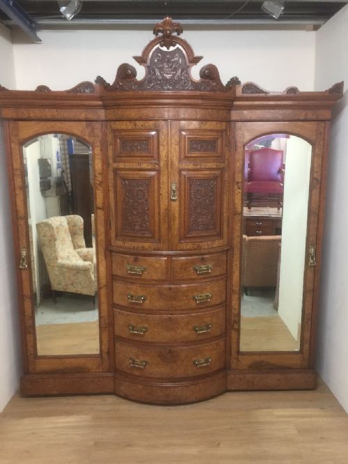 Country House Victorian Pollard Oak Wardrobe Exceptional Quality
