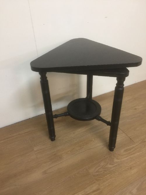 Nineteenth Century Ebonised Rotating Sculpture Stand by Mortlock of London