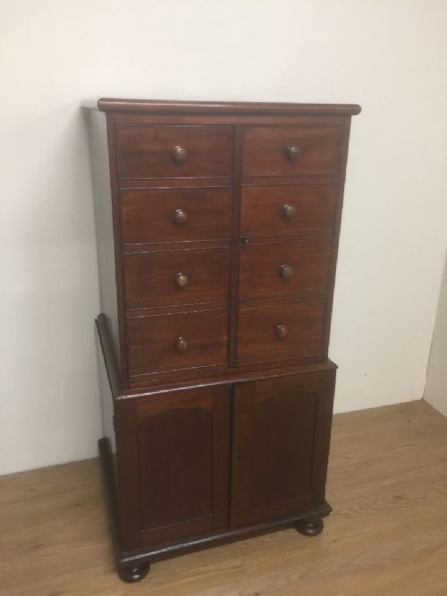 Victorian Mahogany Office Cabinet