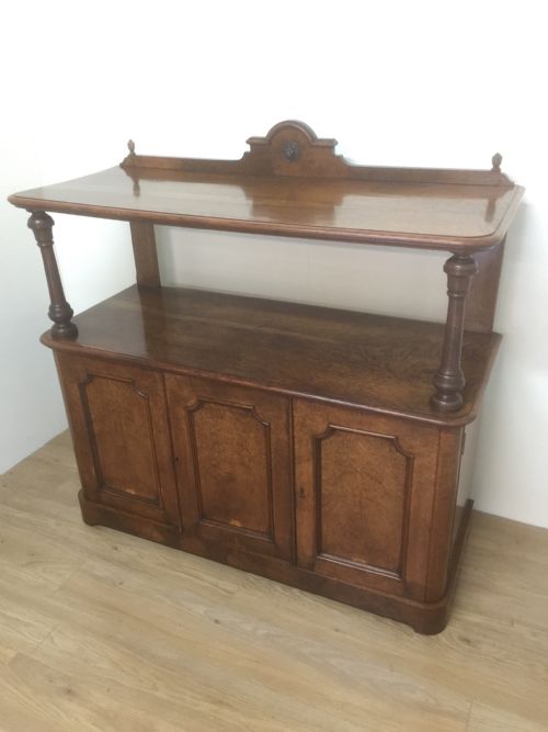 Victorian Golden Pollard Oak Two Tier Buffet