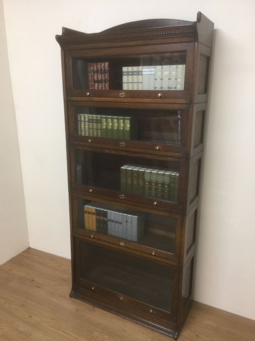Oak Stacking Barristers Lebus Bookcase