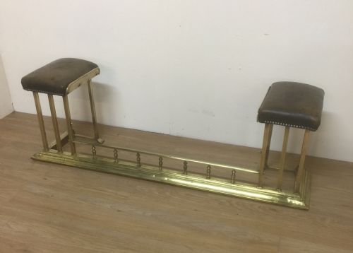 Victorian Leather and Brass Club Fender