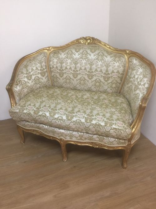 Gilded French Two Seater Sofa Circa 1920