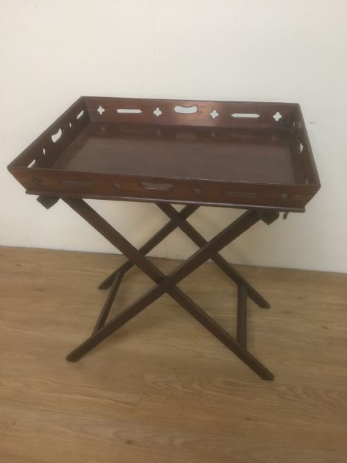 Georgian Mahogany Butler’s Tray on Stand