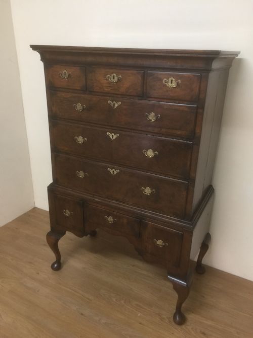 Georgian Walnut Chest on Stand Circa 1750