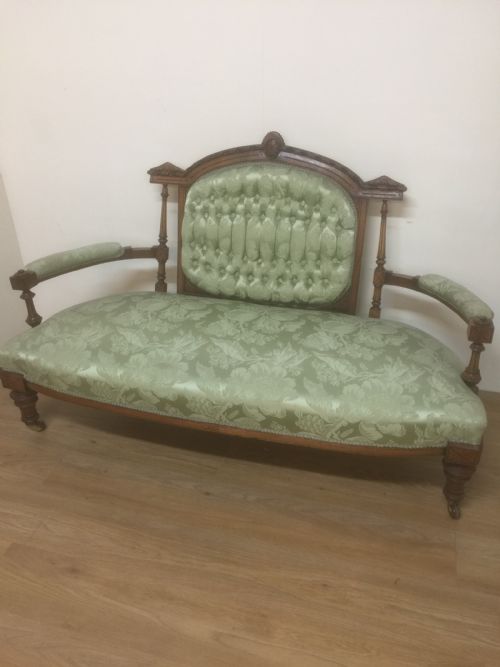 Victorian Walnut Framed Sofa Circa 1870