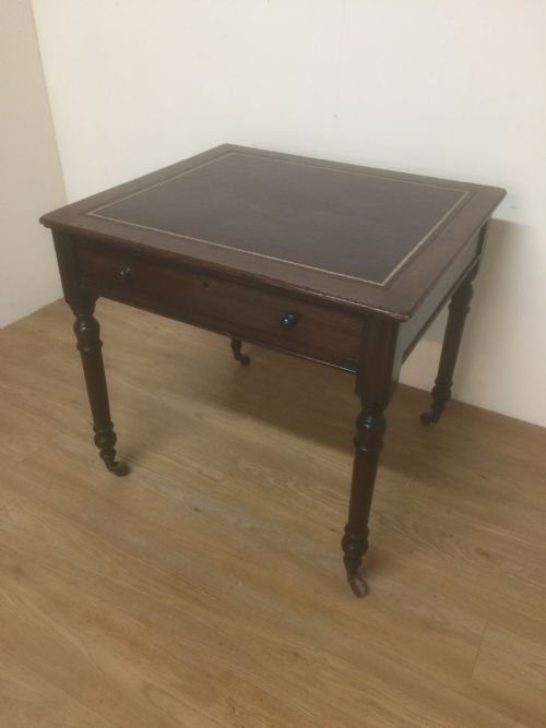 Victorian Mahogany Leather Topped Writing Table