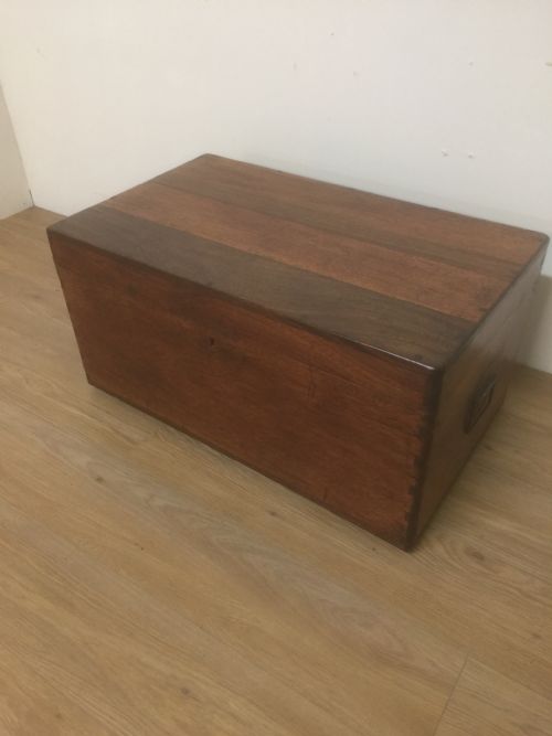 Teak Travelling Trunk with Original Tray