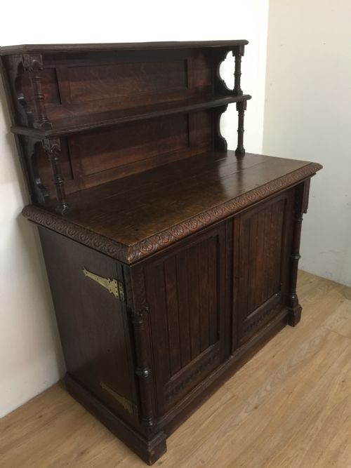 Nineteenth Century Oak Arts and Crafts Side Cabinet