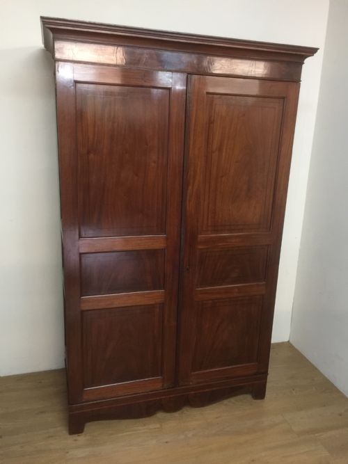 Late Regency Mahogany Channel Islands Wardrobe