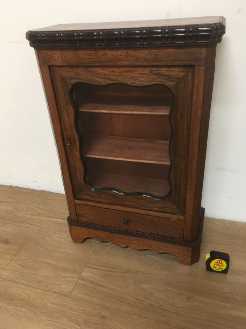 Nineteenth Century Rosewood Salesman’s Sample Glazed Cupboard