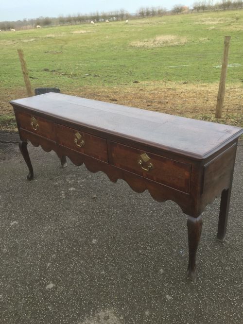 Eighteenth Century Oak Dresser Base Circa 1770