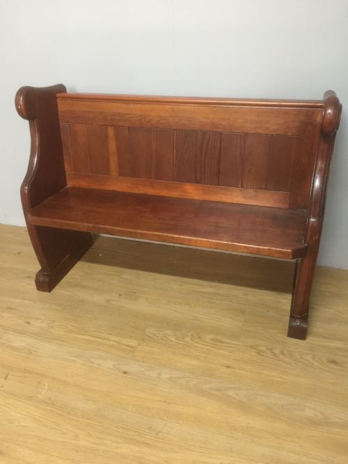 Nineteenth Century Pitch Pine Pew of Small Proportions