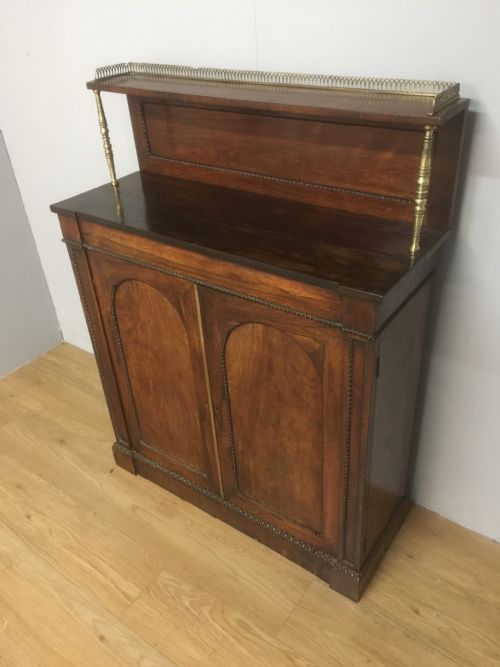 Regency Rosewood Chiffonier with Brass Fittings