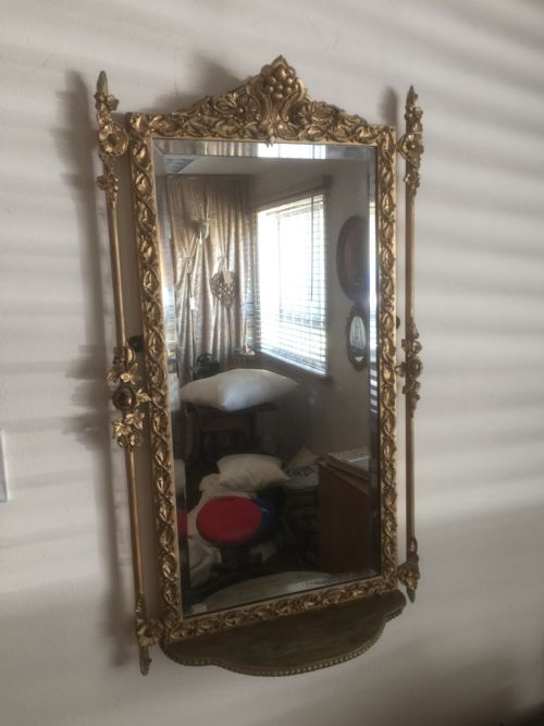 Nineteenth Century Bevelled Mirror in an Ornate Gilt Frame