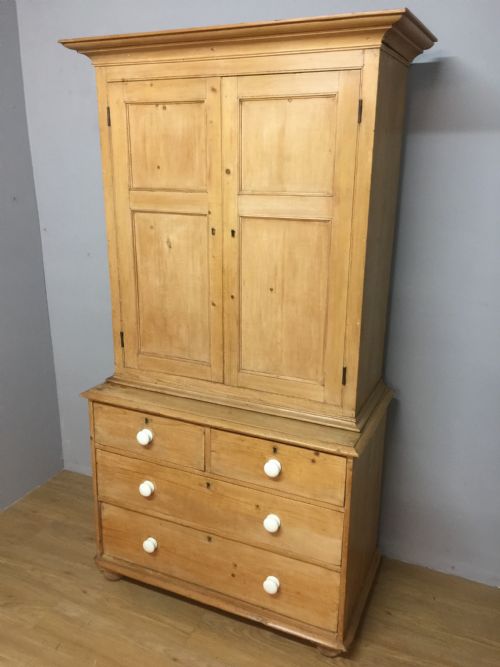 Nineteenth Century Pine Housekeepers Cupboard