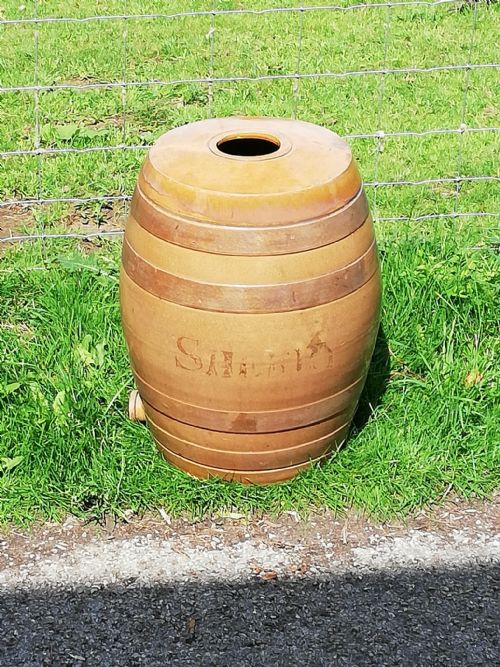 19th Century Salt Glazed Stoneware Sherry Barrel
