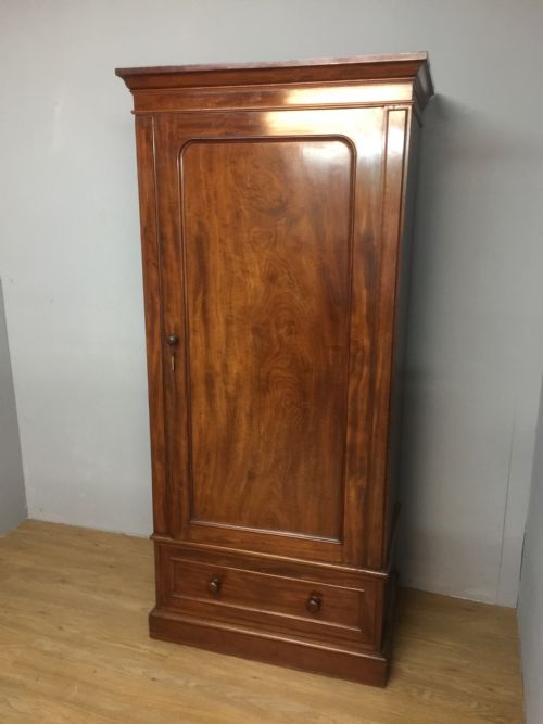 Nineteenth Century Mahogany Slim Hall Robe
