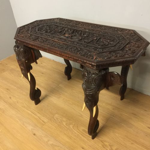 Superb Quality Carved Hardwood Indian Table