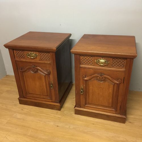 Nineteenth Century Pair of Walnut Cabinets