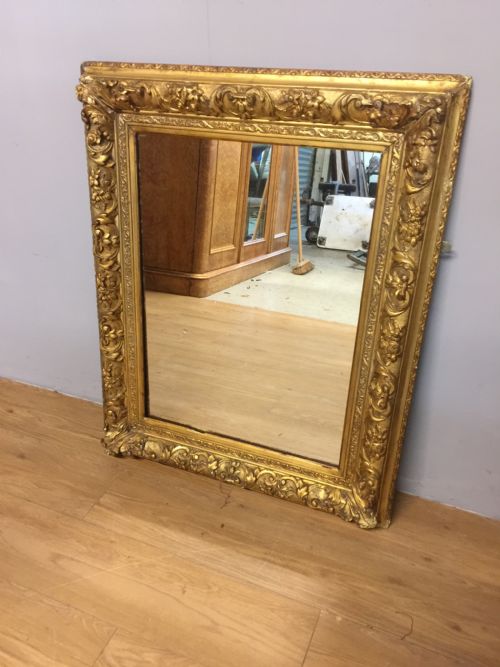 Nineteenth Century Large Gilt Framed Mirror