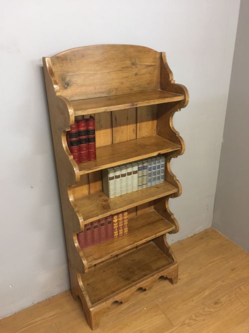 Nineteenth Century Slim Pine Bookshelves