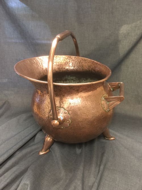 Late Nineteenth Century Arts and Crafts Copper Coal Scuttle