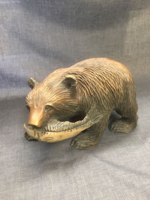 Nineteenth Century Black Forest Carved Wooden Bear