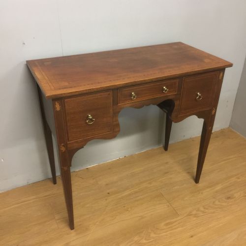 Edwardian Sheraton Style Inlaid Mahogany Side Table