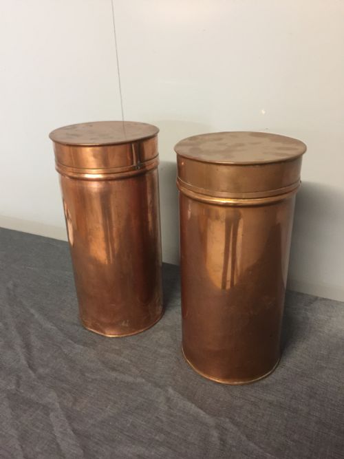 Pair of Nineteenth Century Copper Food Warmers