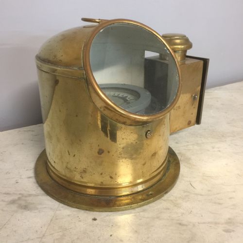 Brass Lifeboat Binnacle in a Domed Case