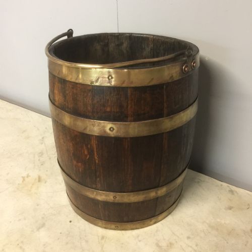 Nineteenth Century Brass Bound Bucket