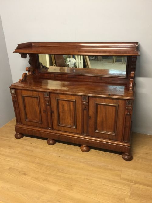 Superb Quality Nineteenth Century Flame Mahogany Buffet Sideboard