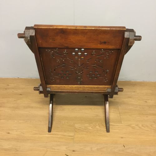 NINETEENTH CENTURY CARVED GLASTONBURY CHAIR - ADDITIONAL PHOTO 7