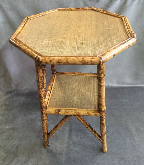Octagonal Late Nineteenth Century Bamboo Occasional Table
