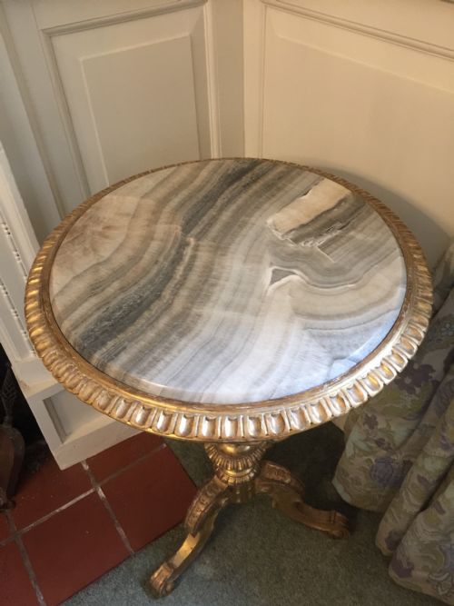 STUNNING NINETEENTH CENTURY COUNTRY HOUSE MARBLE TOPPED TRIPOD TABLE - ADDITIONAL PHOTO 11