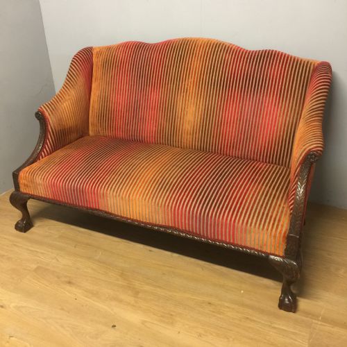 Nineteenth Century Chippendale Style Carved Sofa