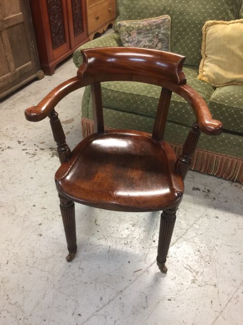 Late Nineteenth Century Mahogany Desk Chair