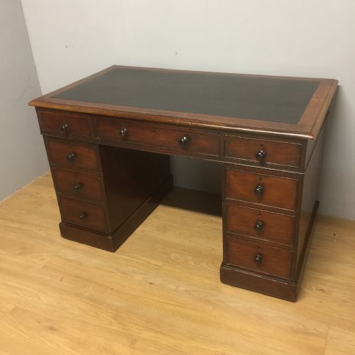 Nineteenth Century Mahogany Twin Pedestal Desk