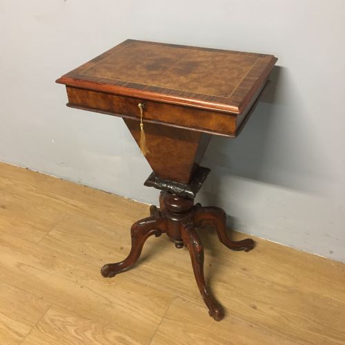 Nineteenth Century Burr Walnut Workbox