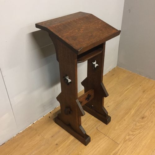 Nineteenth Century Oak Arts and Crafts Book Stand