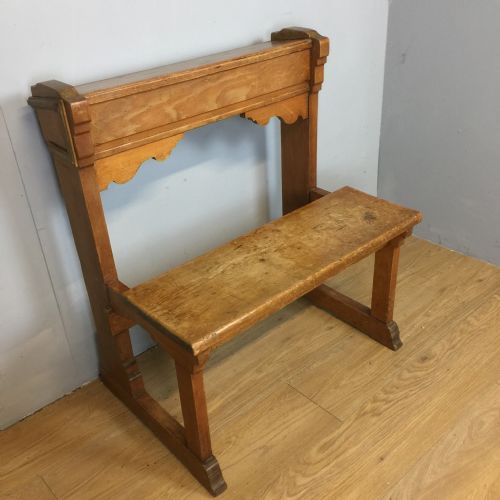 Arts and Crafts Pine Pew Only 76 Cm Wide