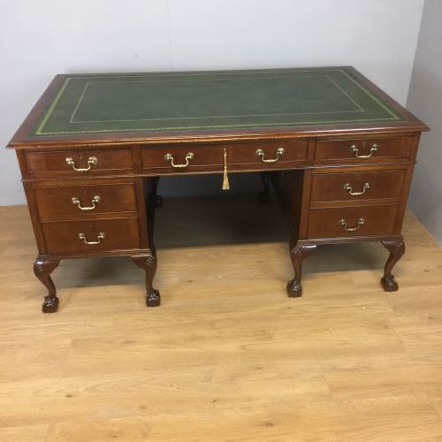 Mahogany Chippendale Style Three Part Desk