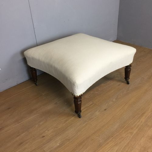 Nineteenth Century Concave Sided Country House Foot Stool