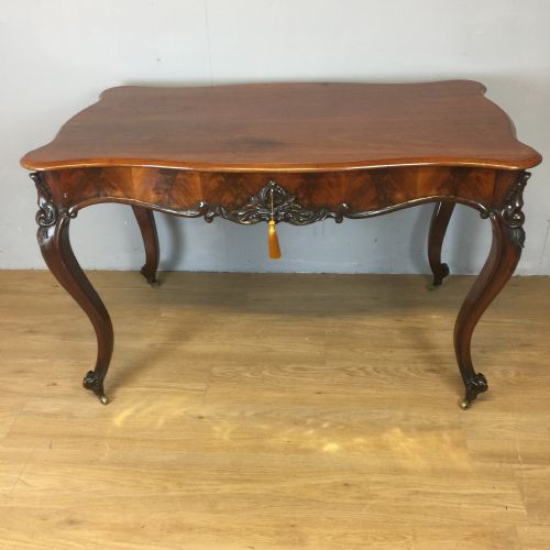 Nineteenth Century Flame Mahogany French Writing Table