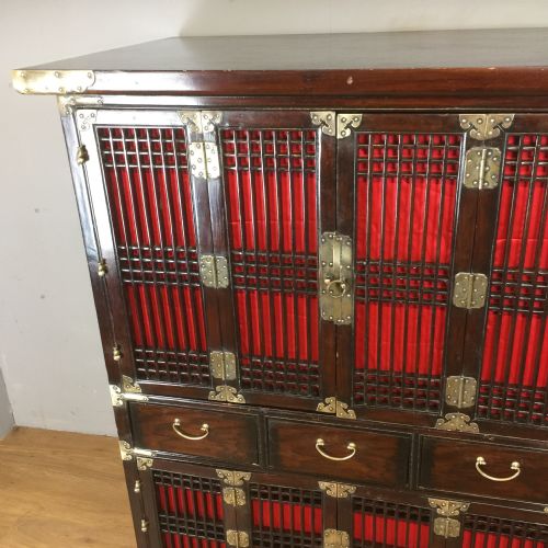 ELM CHINESE NOODLE CABINET CIRCA 1920 - ADDITIONAL PHOTO 1
