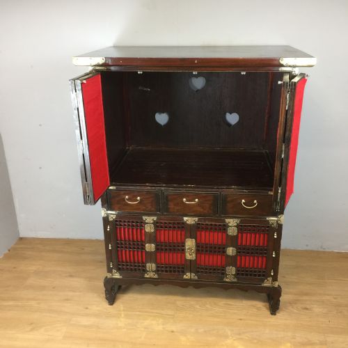 ELM CHINESE NOODLE CABINET CIRCA 1920 - ADDITIONAL PHOTO 7