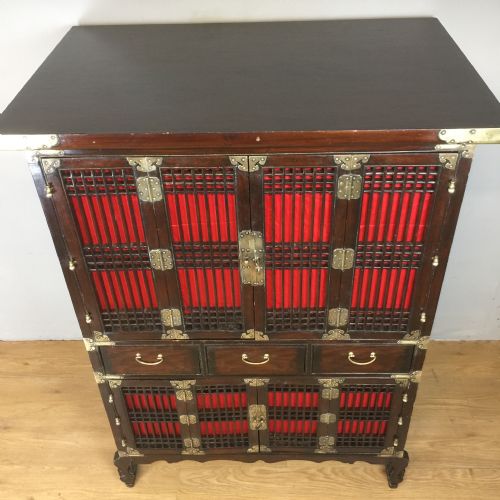 ELM CHINESE NOODLE CABINET CIRCA 1920 - ADDITIONAL PHOTO 13